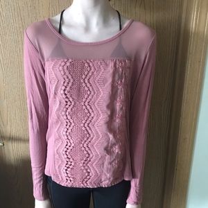 Pink detailed long sleeve